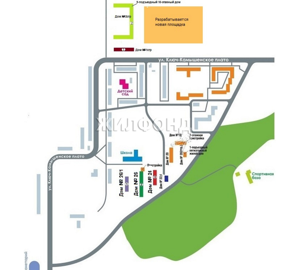 План застройки ключ камышенского плато в новосибирске