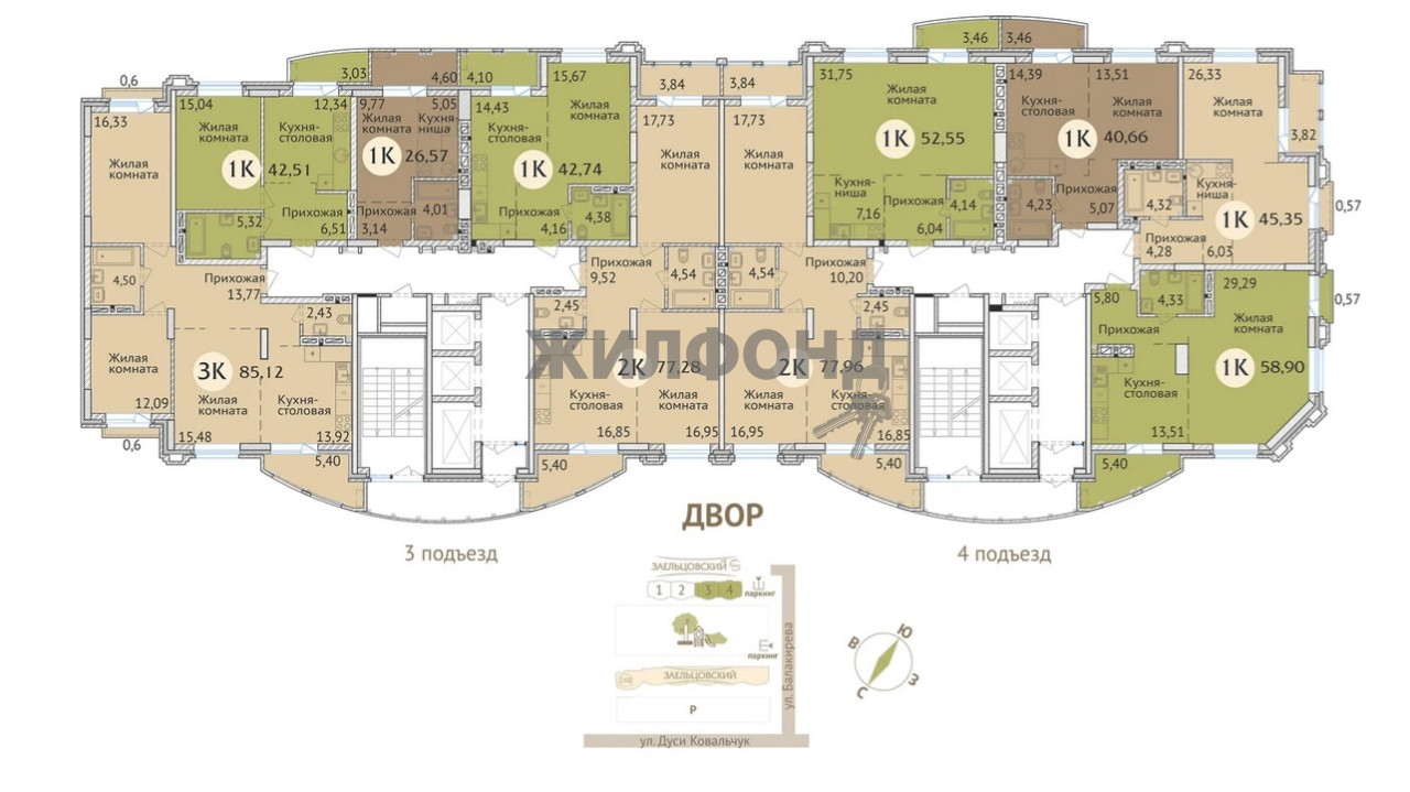 Купить квартиру в новостройке по адресу Дуси Ковальчук, 248/1 дом 2  (очередь 3)