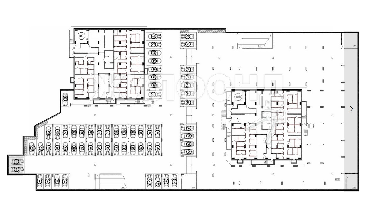 Купить парковку в новостройке в г.Новосибирск - вариант 70600070 | Жилфонд