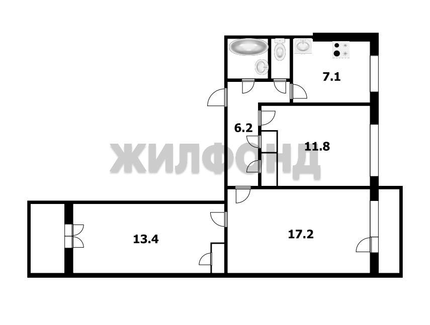 Дуси Ковальчук, 65, 3-к квартира