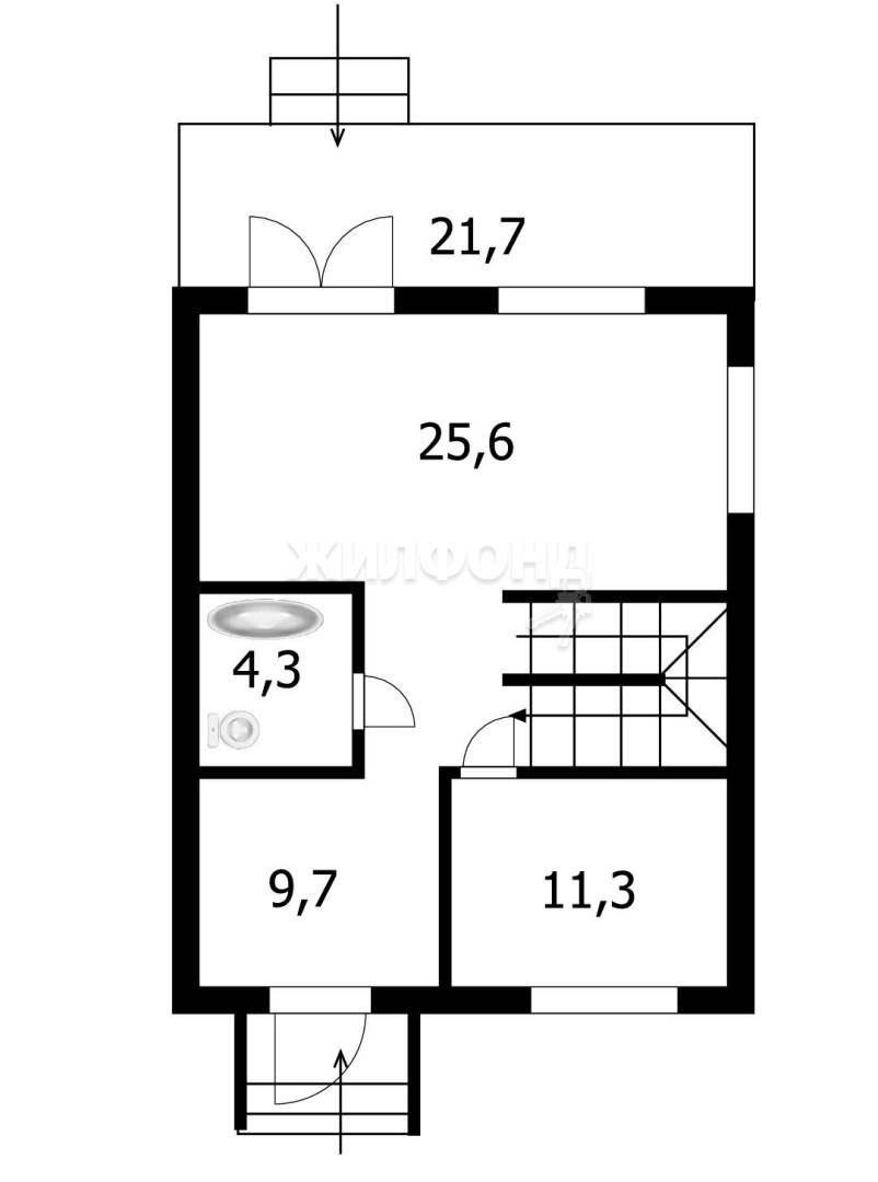 Купить коттедж в г.Каменка - вариант 8054161868 | Жилфонд