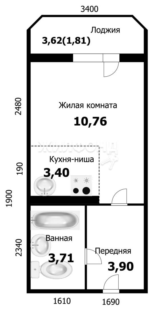 Купить Студию До 2500000 В Новосибирске